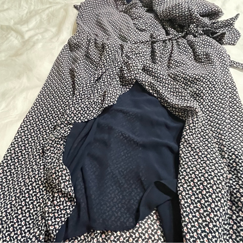 Michael Michael Kors Wrap Dress Ruffle Midi Dress - Picture 11 of 16